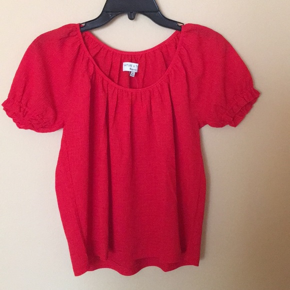 NWT Madewell Texture & Thread Peasant Top - Picture 2 of 7